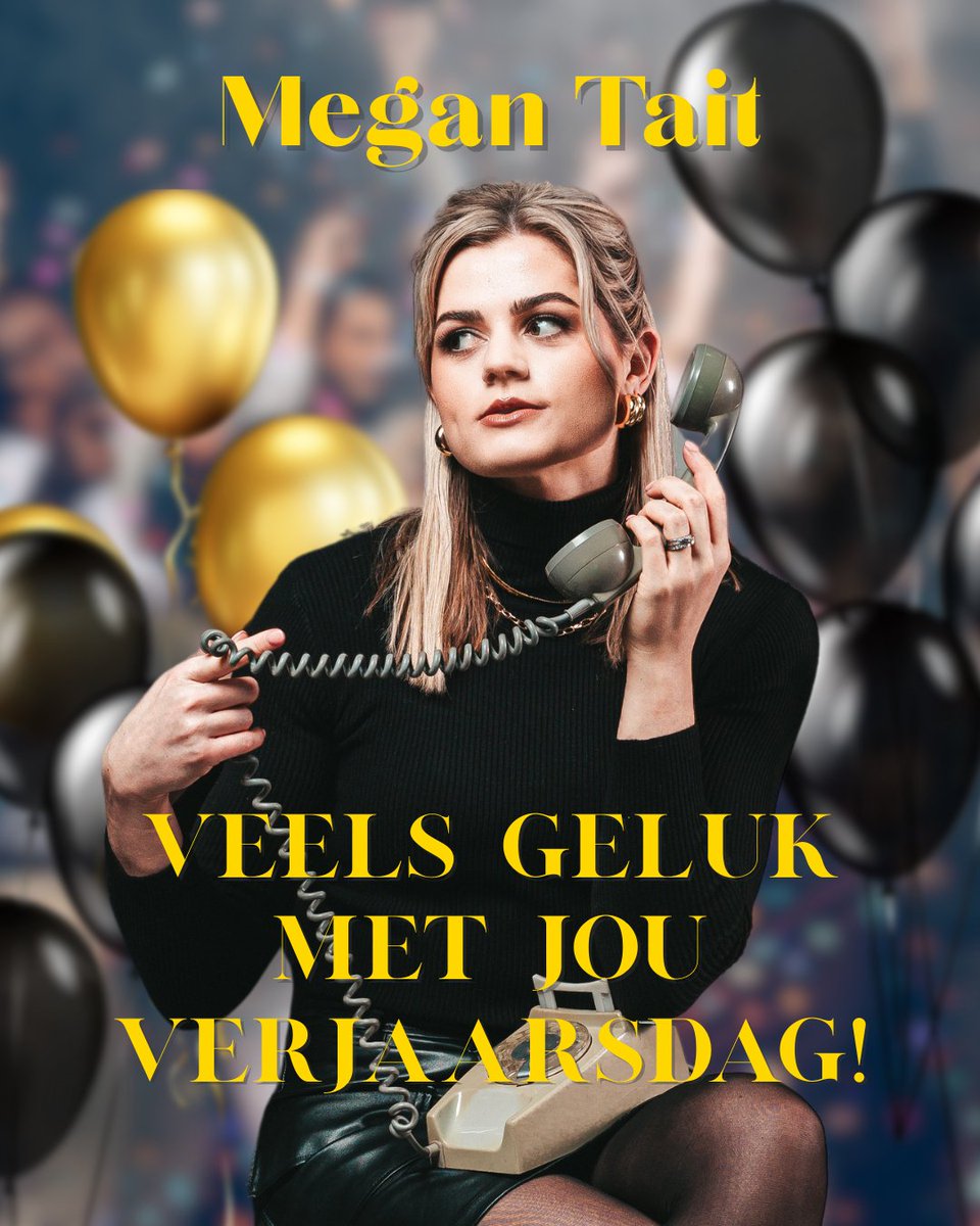 Veels Geluk Megan! Mag jou seëninge vermeerder en jou geluk uit die booste rakke val! Mag die jaar wat voorlê net woeker!

#megantait #megandanner #verjaarsdag #rooksein