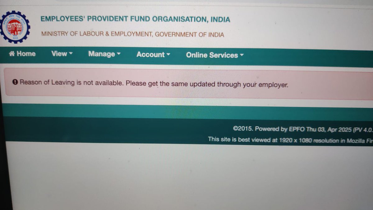 vinayatpeace's tweet image. Facing significant hardship with my claim due to my UAN not being updated after 3+ months since leaving @_firstmeridian. Emailed on Feb 18th with no response. Attaching proof. Very unprofessional handling of this.
@FirstMeridian_G  #Unprofessional
#DelayedClaim
#Grievance