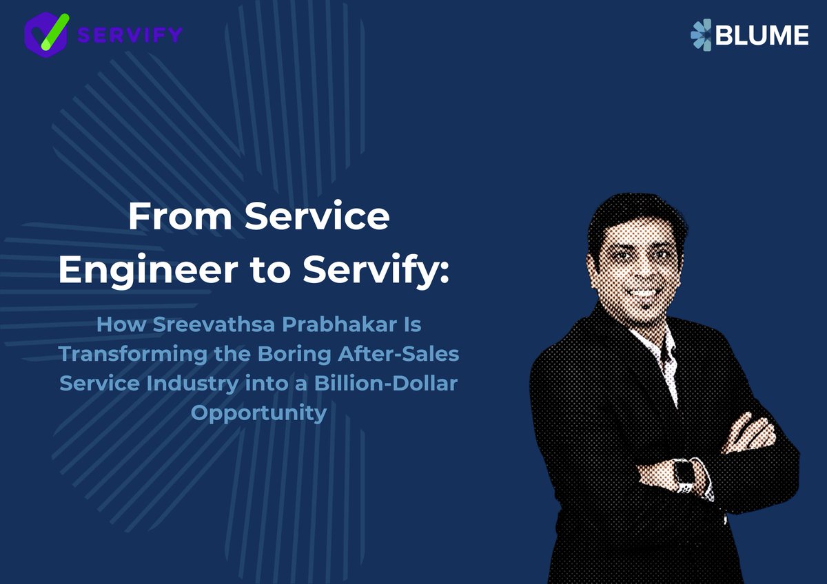💡 From being called a "mechanic" to building a $100M business loved by Apple and Samsung—this is how <a href="/sreevathsap/">Sreevathsa</a>  built <a href="/ServifyHQ/">Servify</a> 

In 1998, Sreevathsa returned home with a job offer in hand. But when he told people he was a service engineer fixing TVs for a living, they