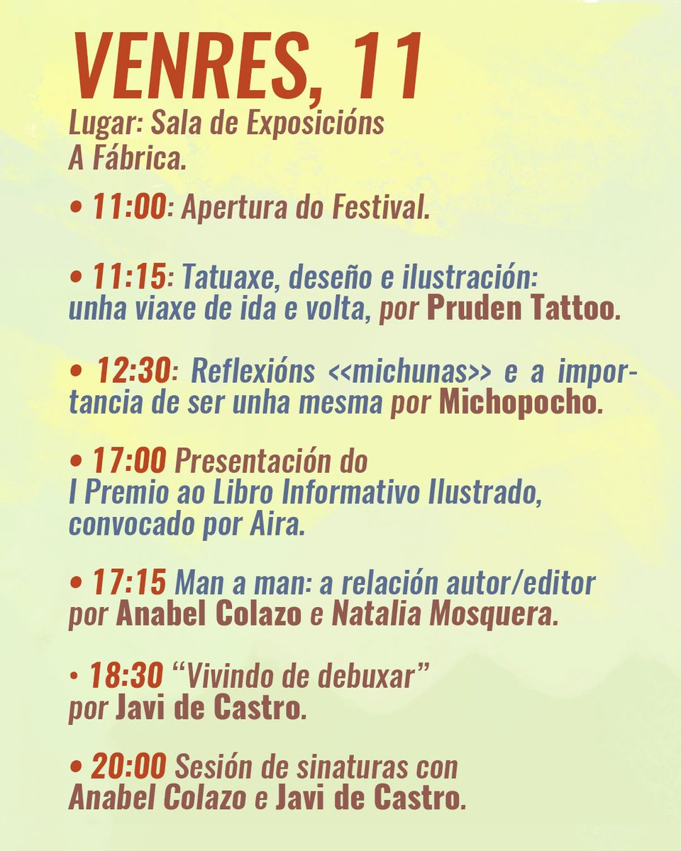 Sindicomic's tweet photo. Esta finde tedes unha cita en Allariz!!

Un ano máis organizamos xunto con @airaeditorial o Allariz Debuxado, un festival pequeniño pero chulo no que a ilustración é a protagonista! https://t.co/G0spOel90D