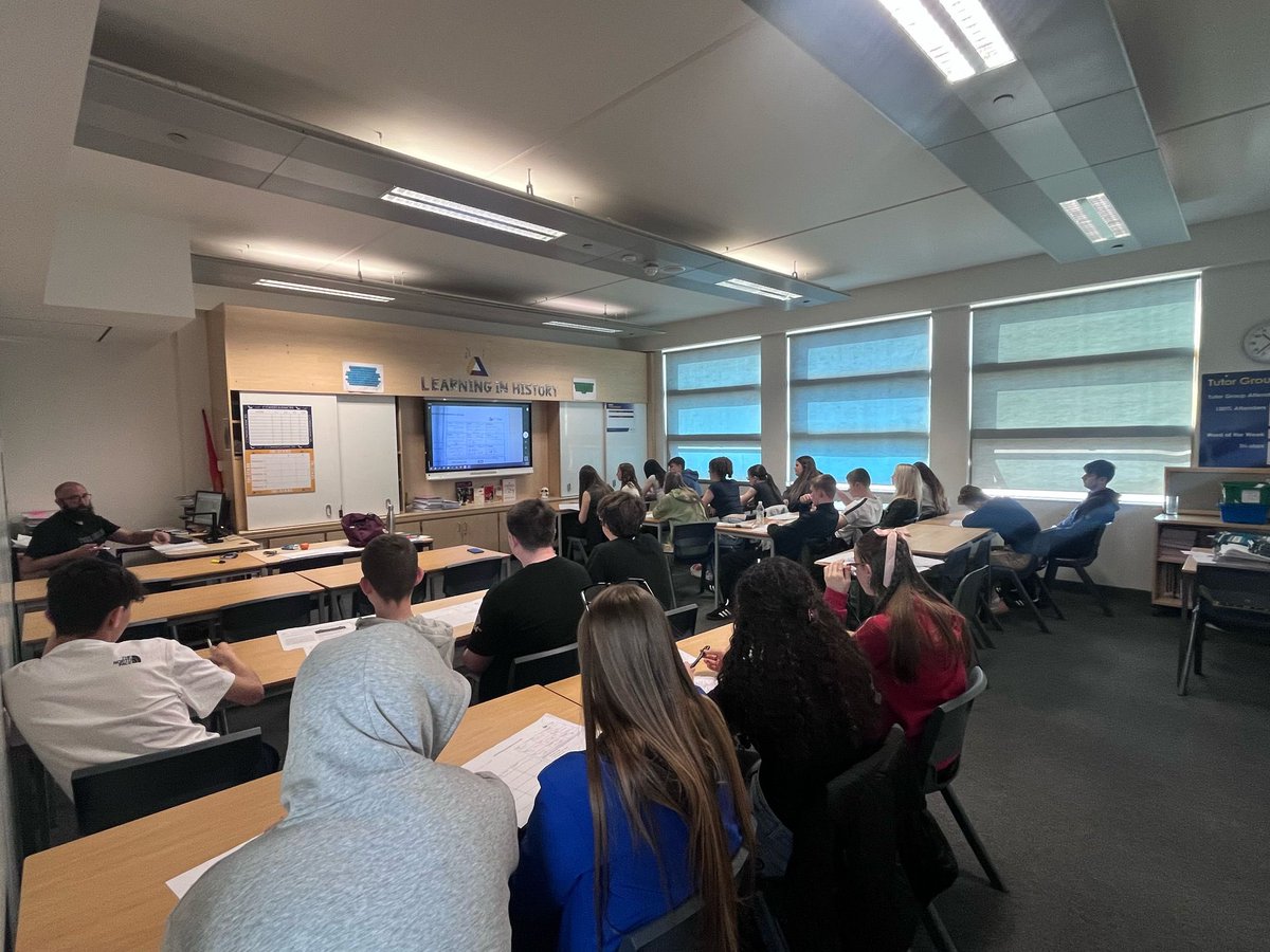 Day 3 - nearly 80 fantastic Year 11 students in today for history and geography. We are so proud of you!