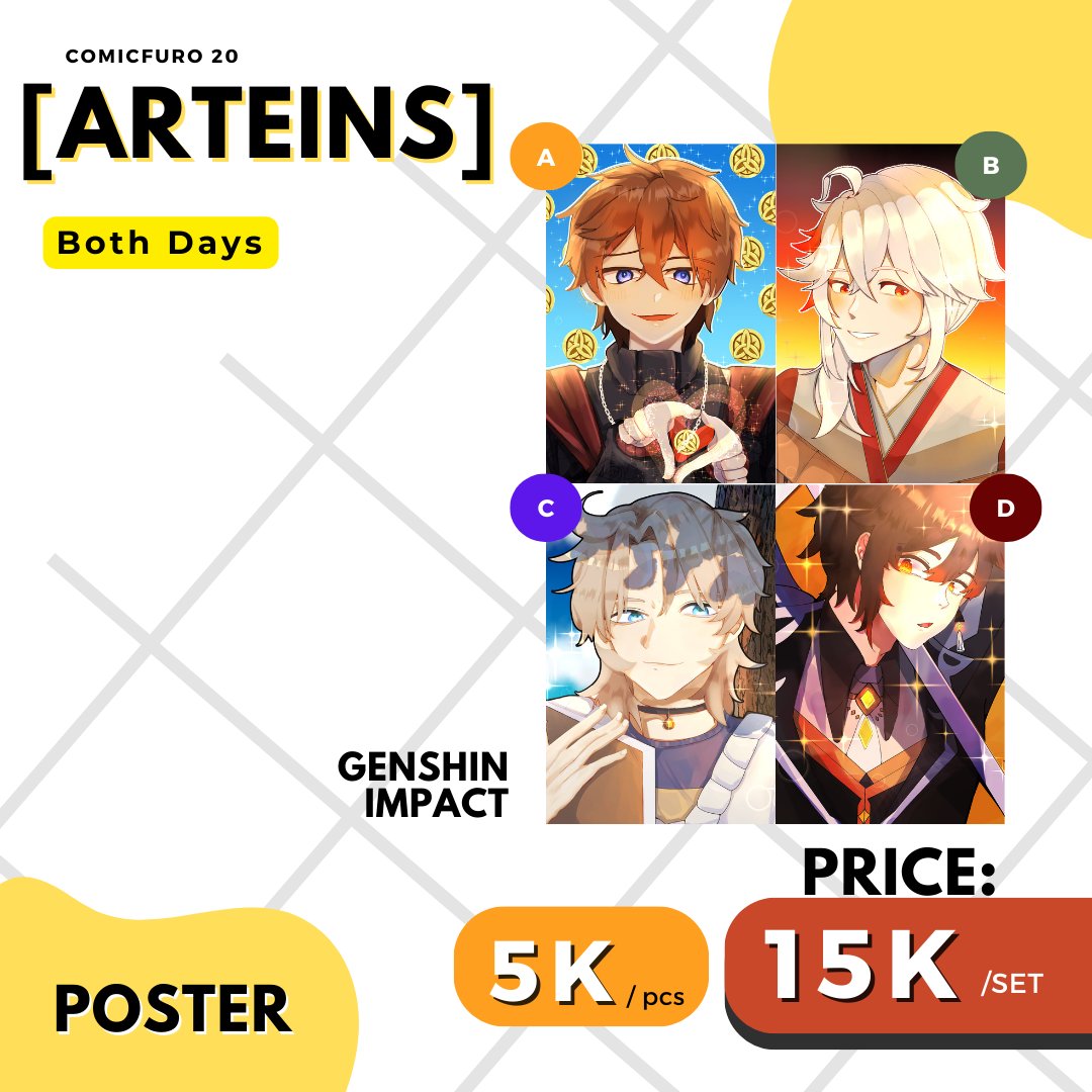 Angelinaelita1's tweet photo. [BATCH 2] Halo, ARTEINS [TBA] lagi open PO CFXX batch 2 nihh!😆
📌Fandom: Genshin 
📌Booth: Arteins[TBA]  
📅PO opens until 17 April 
🔗Order here: https://t.co/HIdfhCfneK
#CF20 #CFXX #comicfuro #GenshinImpact https://t.co/n2oiakqnoX
