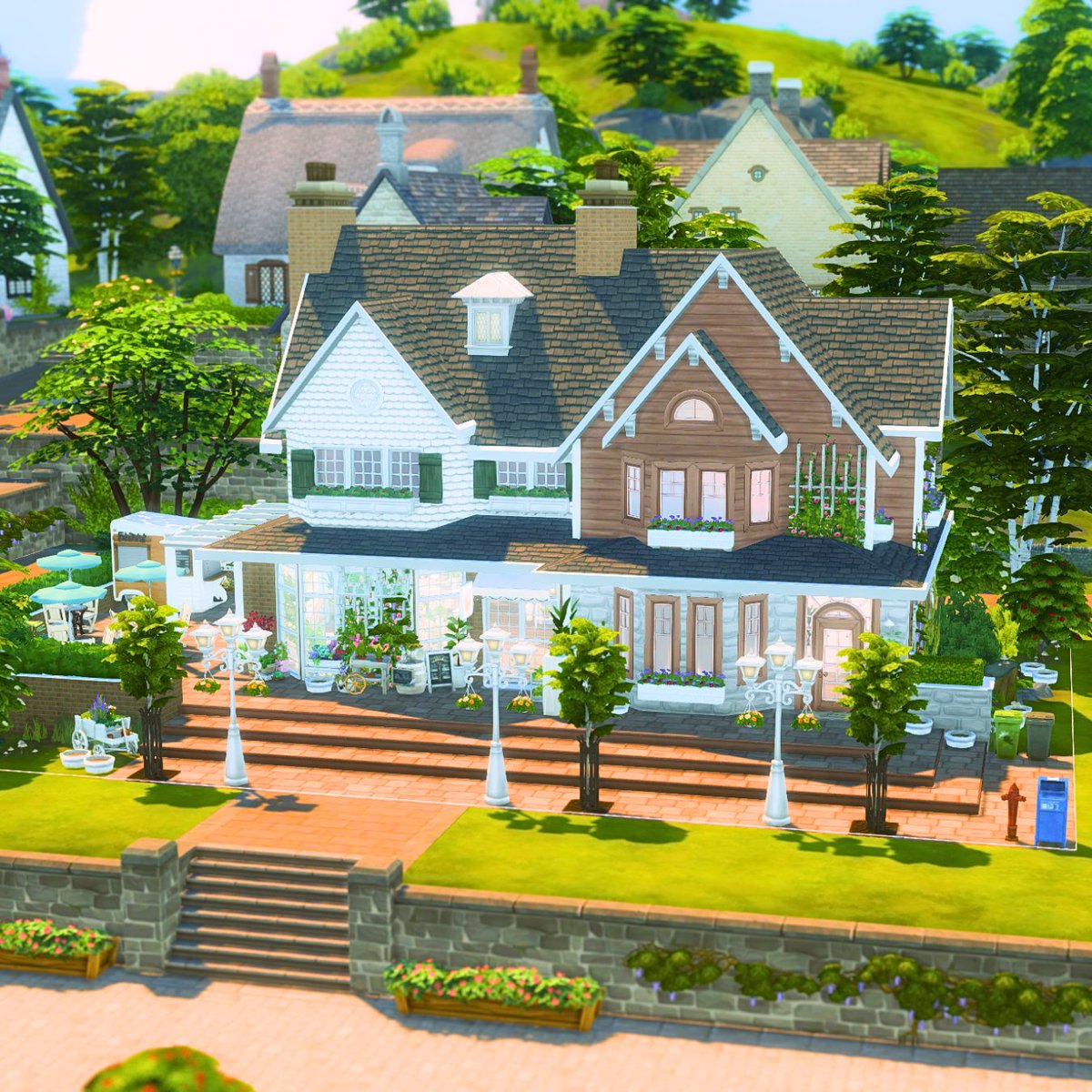 GravityGamingX's tweet photo. Flower shop &amp; Candle Store with Apartment

Details:
🌎 World: Henford-on-Bagley
📫 Lot: 30x20 5 Cobblebottom Street
🏠 Floor plan:
     ~ Flower shop &amp; Candle Store
     ~ Apartment
💵 Price: 164.952

Gallery ID: gravitygaming

#TheSims4 #Sims4 #TheSims #Sims #ShowUsYourBuilds https://t.co/bgLkJHZia7