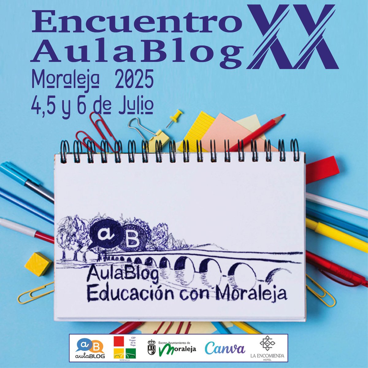Abrimos inscripciones para el XX Encuentro de aulaBLOG Moraleja 2025.  Formulario de inscripción en el blog del encuentro: 
aulablog.com/blog/encuentro…
#aulaBLOG25