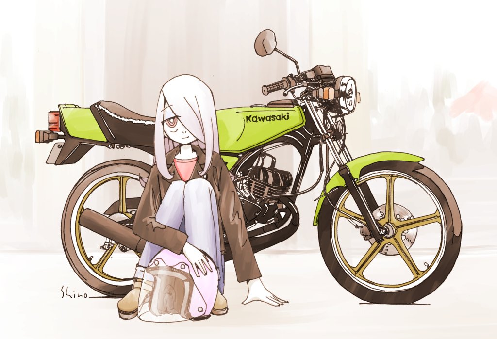 「(・×・)その3 #原付の日 」|し ろ（ 築 ５ ６ 年 ・ 心 不 全 療 養 中 ）のイラスト