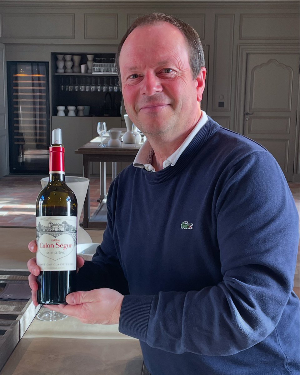 chriswinedoctor's tweet photo. I Calon (geddit?) Vincent Millet at Calon-Ségur to taste his wines, including Capbern, Le Prieuré and Vray Croix de Gay. #calonsegur #stestephe #bdx24 #bdx2024 #bordeaux #primeurs #wine https://t.co/T2Wf6aIALp