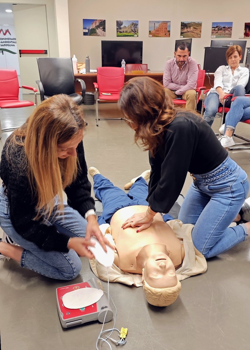 ParcoGeoSAS's tweet photo. Il personale del Parco Geominerario ha conseguito ha conseguito la Certificazione di esecutore di Basic life support defibrillation per non sanitari. https://t.co/mc7B9L5WSf