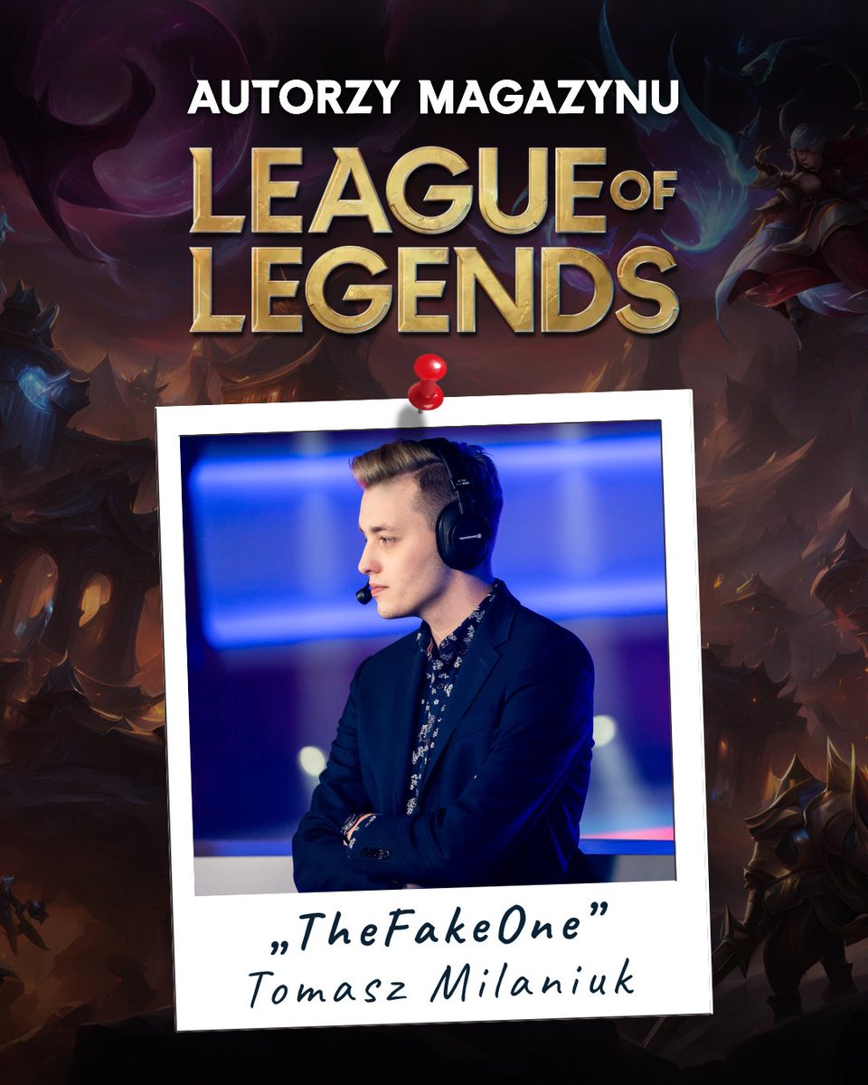 Drodzy Przywoływacze!

Pora zacząć przedstawiać autorów, których teksty przeczytacie w nadchodzącym wielkimi krokami 𝐂𝐃-𝐀𝐜𝐭𝐢𝐨𝐧 𝐋𝐞𝐚𝐠𝐮𝐞 𝐨𝐟 𝐋𝐞𝐠𝐞𝐧𝐝𝐬!

✍️ Autor numer #1: Tomasz "TheFakeOne" Milaniuk (<a href="/TheFakeOneGG/">Tom</a>)

Entuzjasta gier komputerowych od swoich