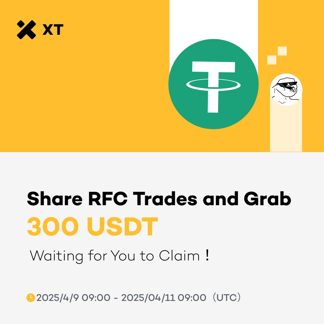 🔥 Share RFC Trades and Grab 300 USDT! <a href="/RFindercoin/">Retard Finder Coin</a>

⏰ 2025/4/9 09:00 - 2025/04/11 09:00（UTC）

✅ Complete the 3 steps below and fill out the form to join:
1️⃣ Trade RFC/USDT spot (single trade >50 USDT)
2️⃣ Screenshot your trade &amp; post it in XT's official Telegram community
3️⃣