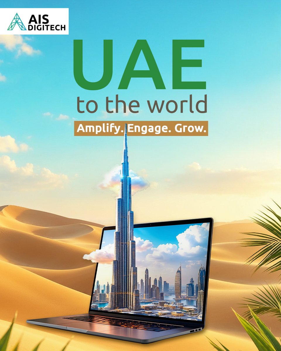 ais_digitech's tweet photo. 🌍 From UAE to the World!!
We craft digital strategies that amplify, engage, and grow your brand.

📈 Stand tall online with AIS Digitech.
🔗 https://t.co/drtjbpzKJo

#AISDigitech #DigitalMarketingUAE #GrowWithAIS #UAEToTheWorld #AmplifyYourBrand #BurjKhalifa #DubaiMarketing https://t.co/1eGVh1KIXM