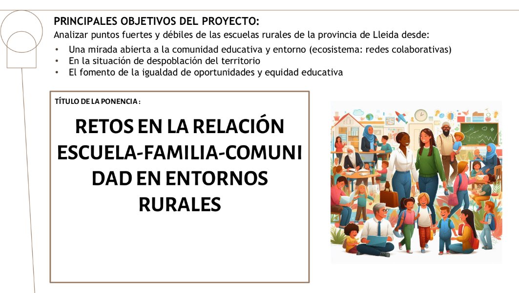 RuralUdl's tweet photo. 📅 El 4 d’abril, docents del grup GRASE (UdL) van presentar al II Congrés Internacional d’Educació i Diversitat (Saragossa) una comunicació sobre els reptes en la relació escola-família-comunitat en entorns rurals. #educaciórural #UdL #GRASE https://t.co/iBSG4m7eTX