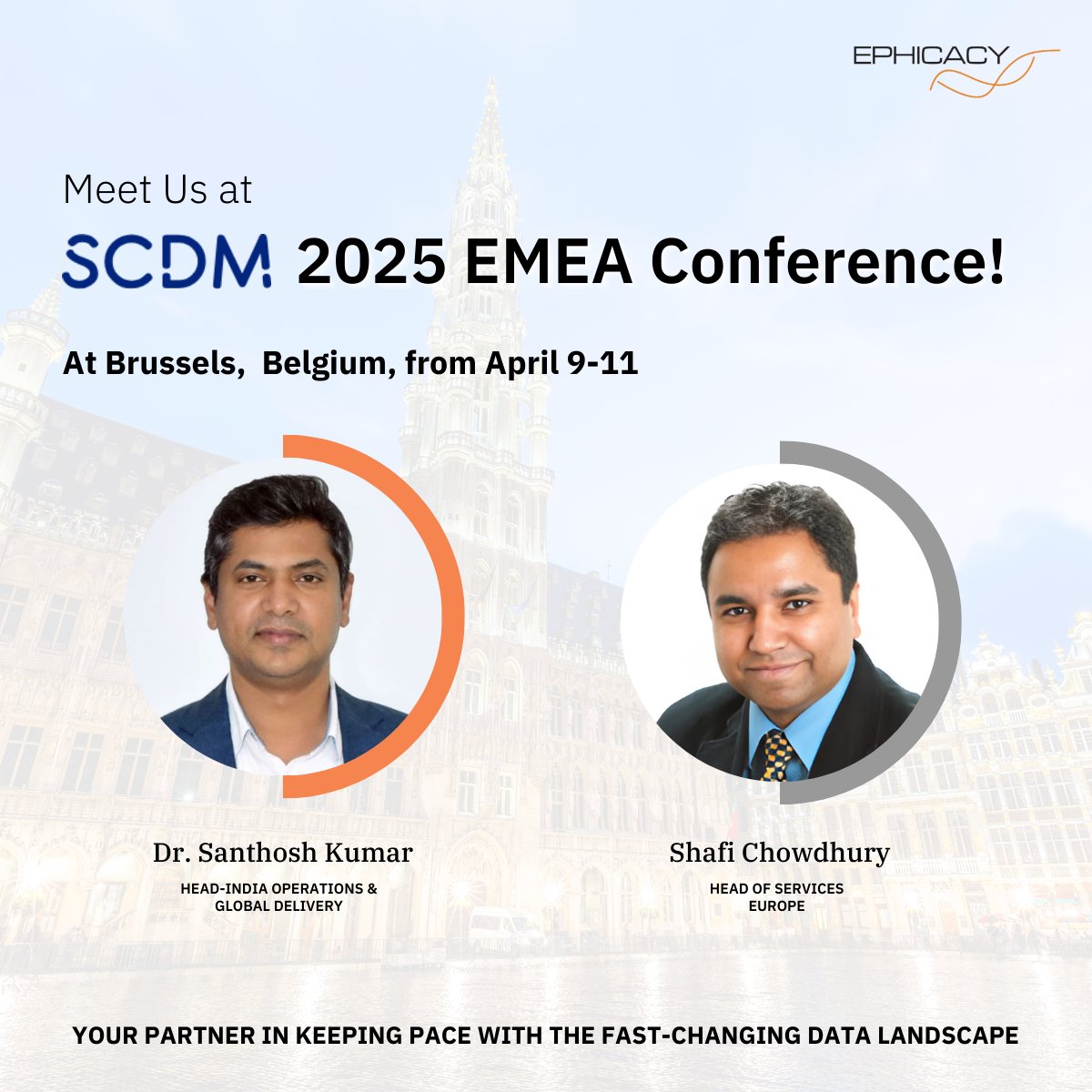 Join Ephicacy at the SCDM 2025 EMEA Conferenceto connect with our experts, Dr. Santhosh Kumar and Shafi Chowdhury, and explore innovative strategies in Clinical Data Management. 
#DataMonitoring #FraudDetection #MedicalDevice #Ephicacy #SCDM #InnovateWithEphicacy #SCDM2025