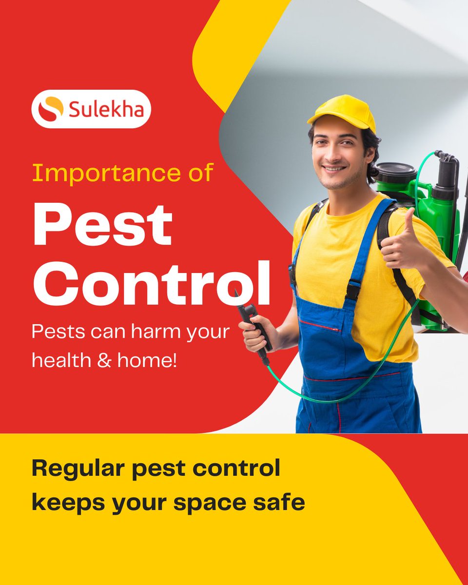Sulekhadotcom's tweet image. Keep your home safe from pests! 🦟❌ Regular pest control protects your health and property.
Choose expert services on Sulekha - tinyurl.com/3c6f5ydu

#sulekha #sulekhahome #pestcontrol #pestcontrolservice