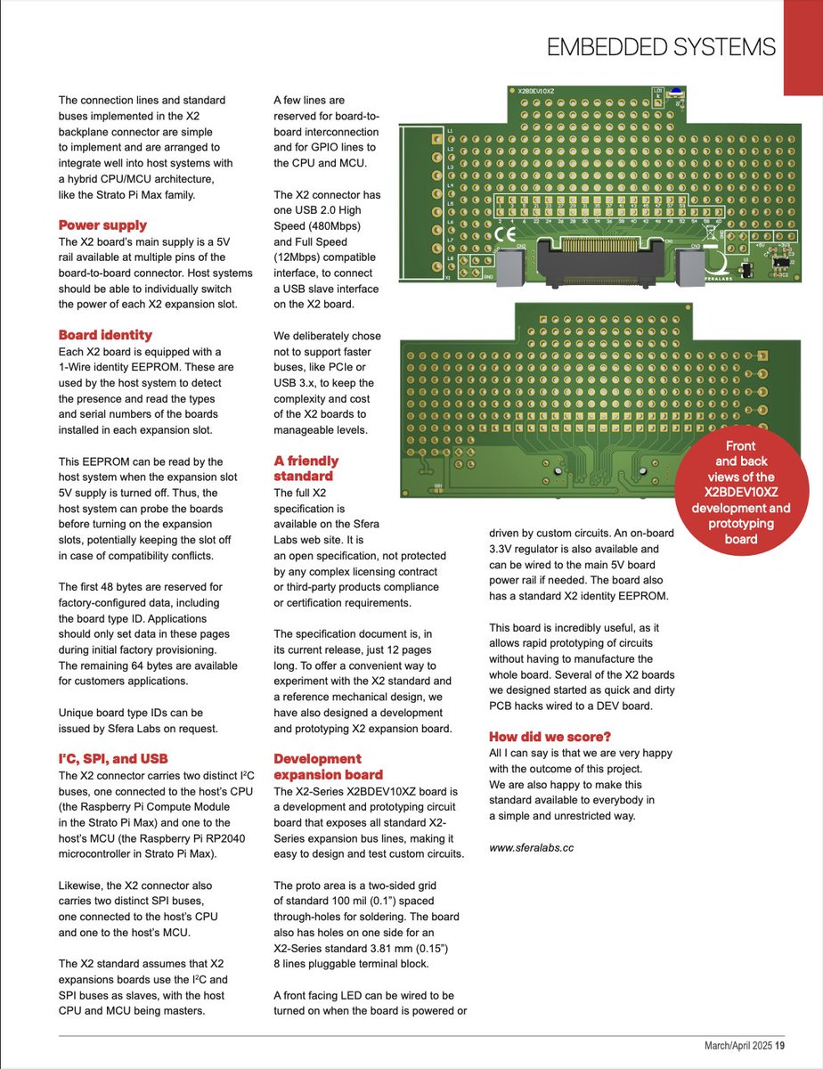A big thank you to the DENA team for the opportunity to share insights into the design and development of our X2 series expansion boards for Strato Pi Max and the X2 open mechanical and electrical standard!  

Read the article: designing-electronics.com