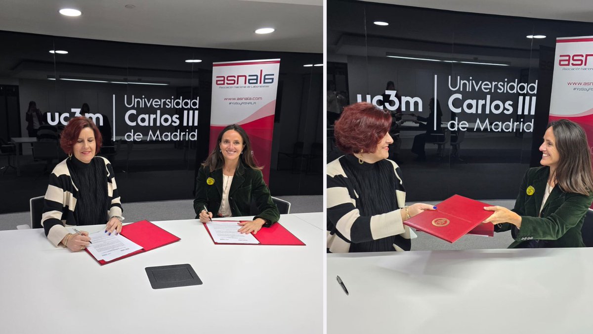 🤝🎓 Firmamos convenio con <a href="/uc3m/">UC3M</a> para seguir fortaleciendo las conexiones entre la práctica #laboralista y el ámbito académico.

Además de favorecer la participación en actividades de #formación de ambas entidades, a través de esta colaboración queremos facilitar la integración
