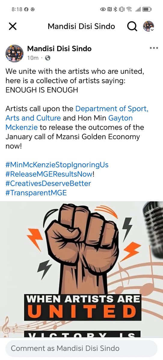 South African Artists Community tweet media