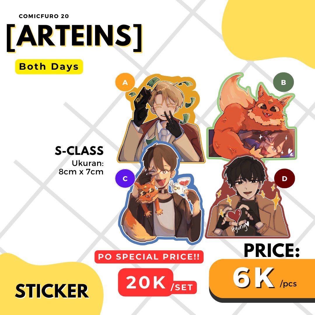 Angelinaelita1's tweet photo. [BATCH 2] Halo, ARTEINS [TBA] lagi open PO CFXX batch 2 nihh!😆 
📌Fandom: The-S Class That I Raised 
📌Booth:Arteins[TBA]-Pick Up Only! 
📅PO opens until 17 April   
🔗Order here: https://t.co/HIdfhCfneK
#CF20 #CFXX #comicfuro #내가키운S급들 #sclass https://t.co/yrmOXr6Xaf