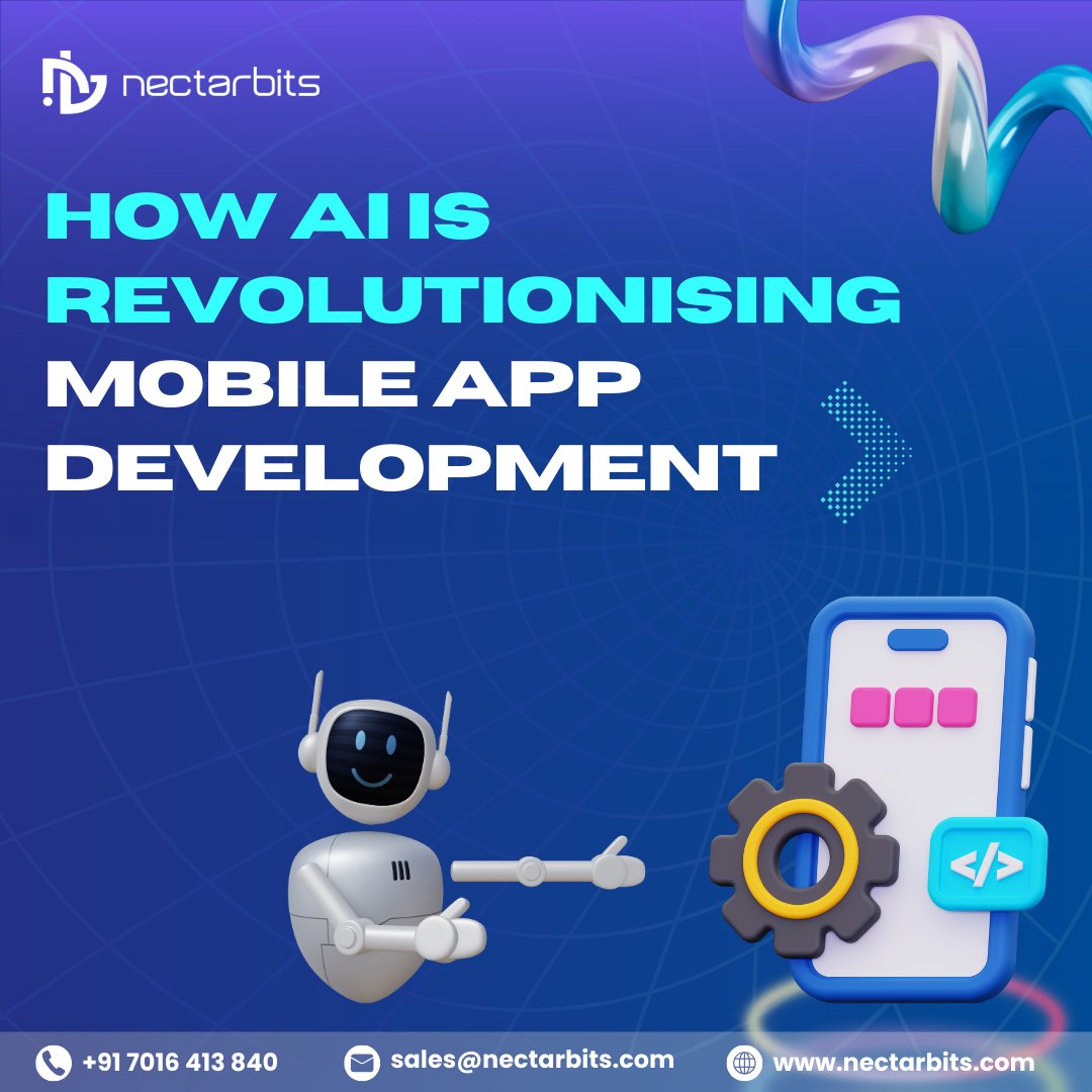 nectarbits's tweet image. How AI is Revolutionizing Mobile App Development.
#AIMobileDevelopment #SmartAppSolutions #AIInTech #FutureOfApps #IntelligentAutomation
