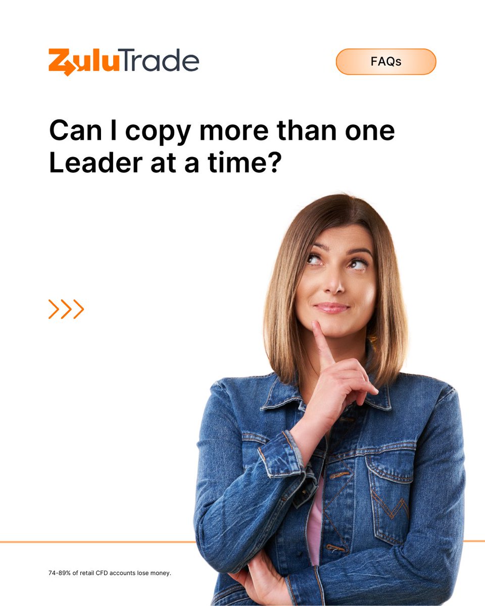 ZuluTrade's tweet photo. Are you thinking about following multiple leaders? This weekโs FAQ explains how!
Have questions? Drop them in the comments below!
#ZuluTrade #FAQs #CopyTrading https://t.co/bzDCiBZpow
