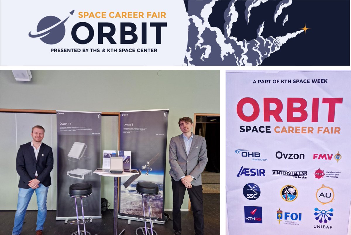 Ovzon is at ORBIT today!
ORBIT is organized by the KTH Space Center and THS (KTH Student Organization). Its purpose is to highlight that the space sector encompasses much more than rockets, satellites, and astronauts. It is a fast-growing industry with employment opportunities in