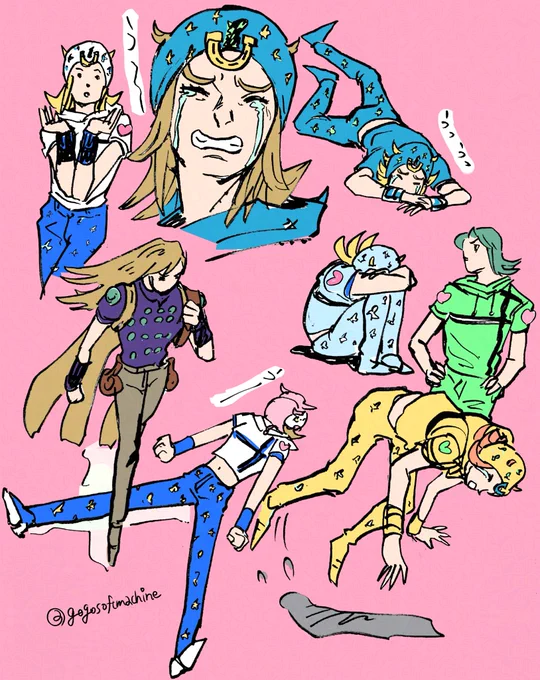 ジョニィ(5巻ぐらい)のらくがき #jjba #jjbafa #SBR
