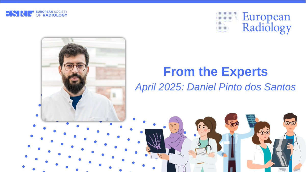 European Radiology (@eurradiology) on Twitter photo 👋 Hello!
I'm Daniel Pinto dos Santos (<a href="/pintodrad/">D. Pinto dos Santos</a>), Deputy Editor for AI, IT and radiomics at #EuropeanRadiology. I am also Managing Senior Radiologist at the University Medical Center Mainz, working mostly in CT and abdominal radiology.
It’s my pleasure to share my selected 👋 Hello!
I'm Daniel Pinto dos Santos (<a href="/pintodrad/">D. Pinto dos Santos</a>), Deputy Editor for AI, IT and radiomics at #EuropeanRadiology. I am also Managing Senior Radiologist at the University Medical Center Mainz, working mostly in CT and abdominal radiology.
It’s my pleasure to share my selected