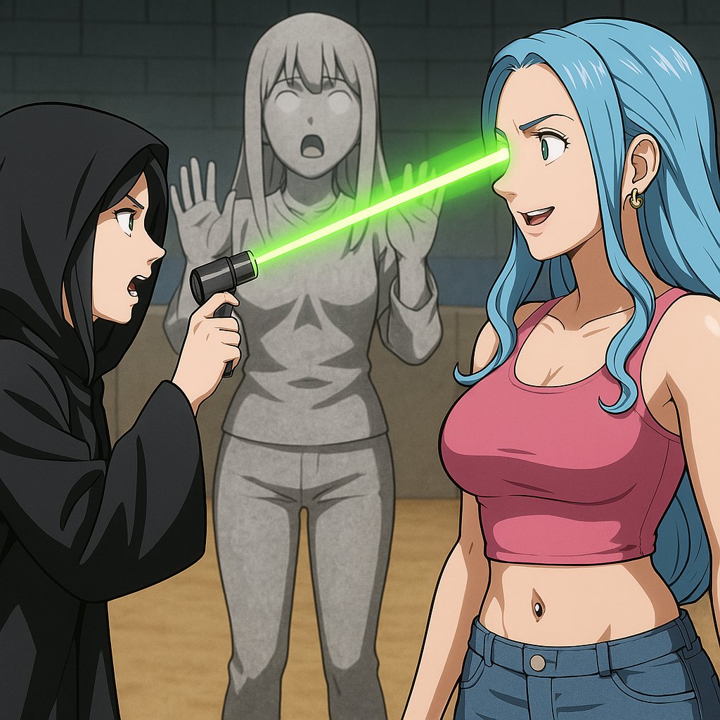 Tyizzyy's tweet photo. Battle Arena End

#Asfr #Asfranime #petrified #petrification #hinata #vivi #onepiece #naruto #AI #ChatGPT https://t.co/CcLgfgHr95
