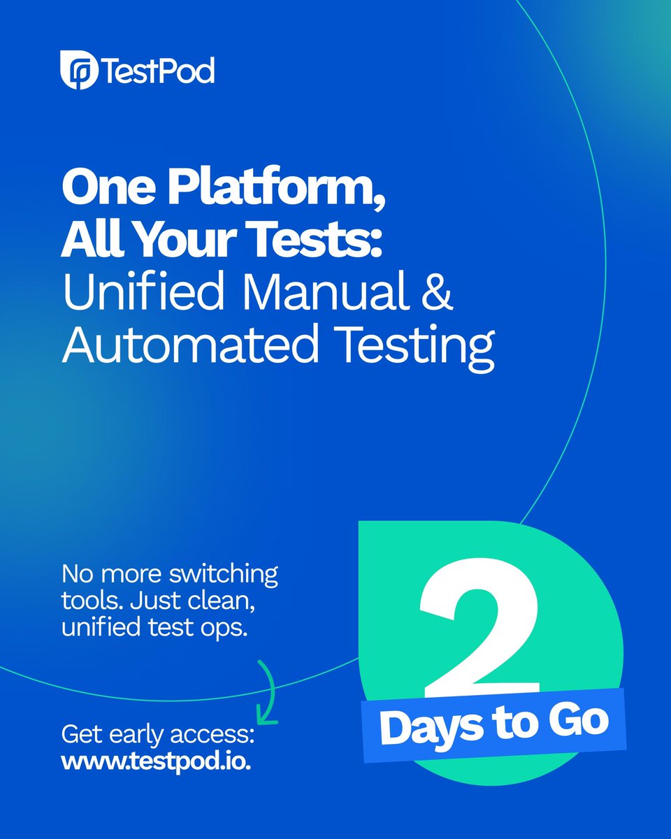 Managing test cases shouldn't feel like chasing sticky notes across spreadsheets.

TestPod.io gives you a single organized space to manage all tests with ease.

📌 Everything in one place
📌 Smart test case organization
📌 Clear test ownership

Best part: IT IS FREE