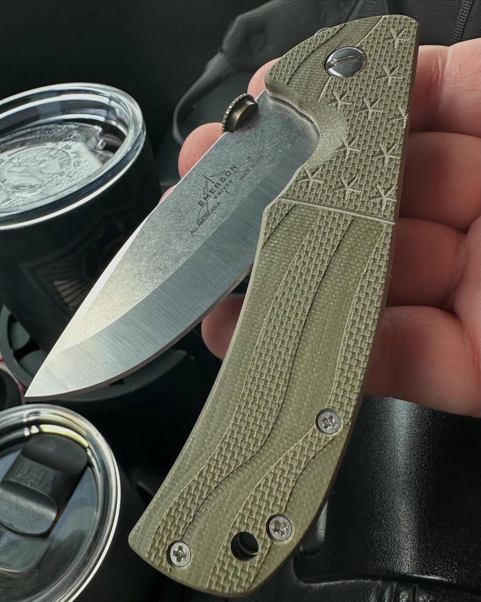 Emerson_knives's tweet photo. The All American!

#Repost @charliejohnson133
・・

#emersonallamerican #emersonknivesinc #emersonknifeownersgroup #edcknife #edccommunity #edcpics #blade #bladecommunity #knife #knifepics #rule9 #madeintheusa https://t.co/lmCBKaEjoC