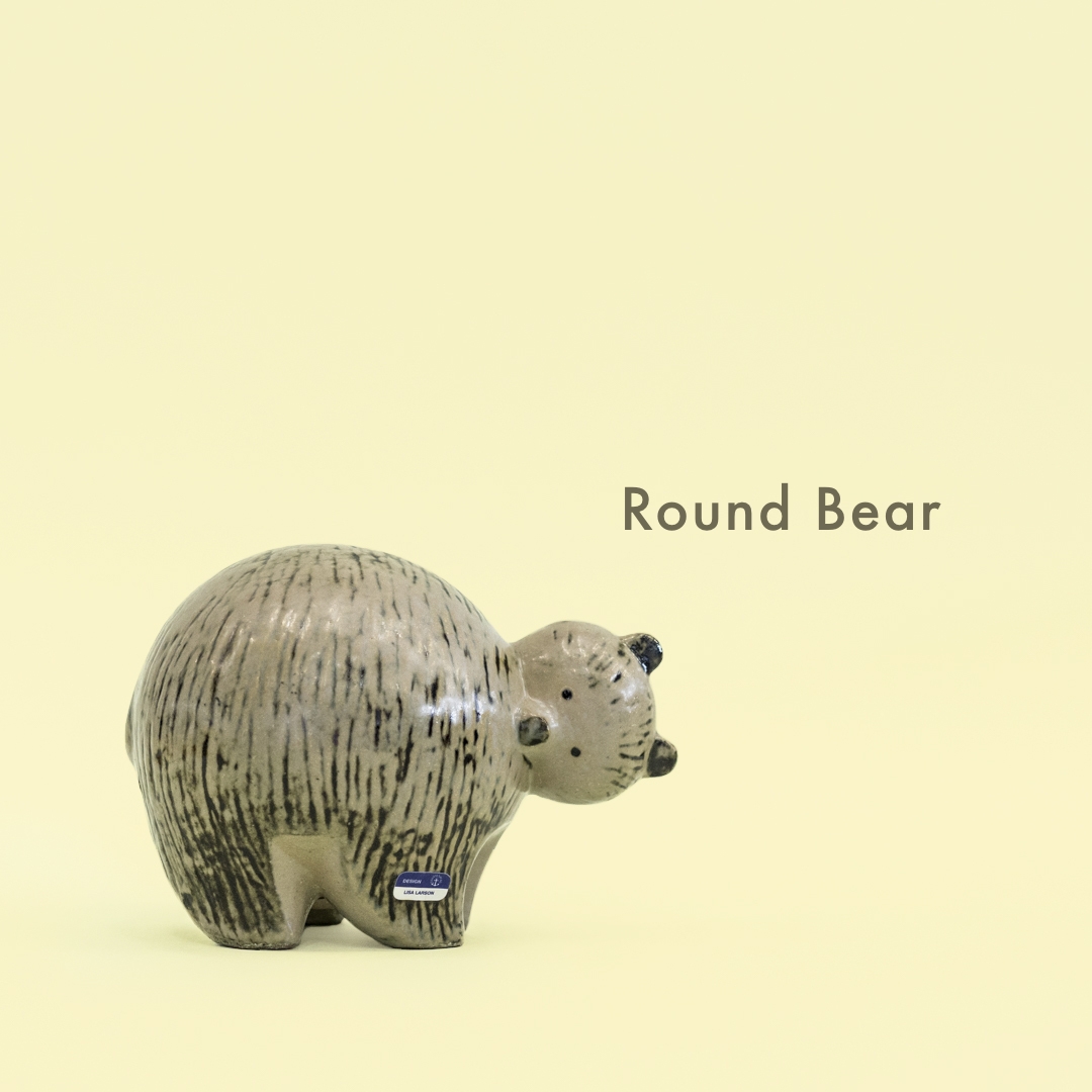 専用　　ラバーフェイス　クマ　キョロ目　ビンテージ　パンダ柄 Round Bear】 こちらはリサのヴィンテージ作品。1970年代に生産された