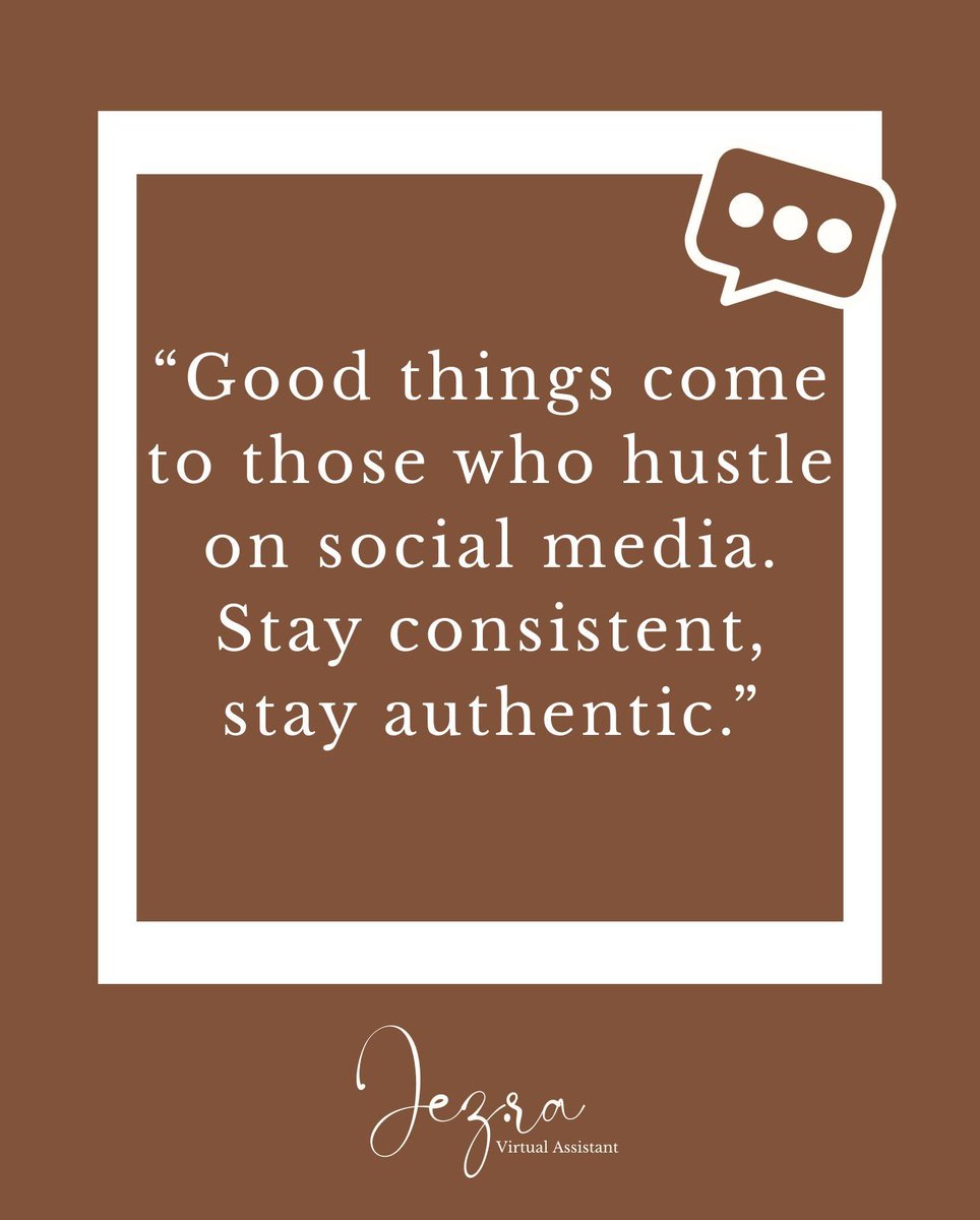 JezManacsaVA's tweet photo. Success comes to those who put in the effort. Consistency and authenticity always pay off.

#SocialMediaHustle #ConsistencyIsKey #JezVA #MarketingMotivation https://t.co/VwJ8ARxUAz