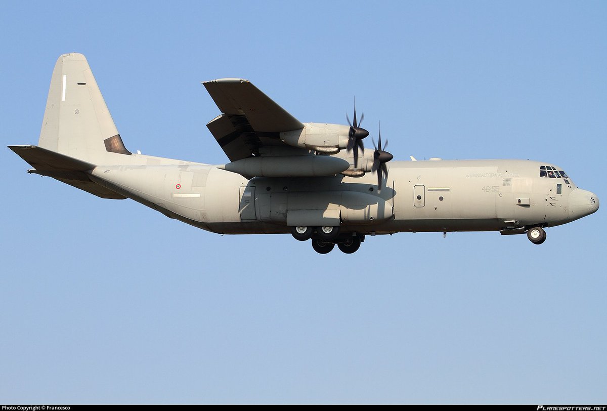 LebanonJets's tweet photo. #Italy AirForce C130 #MM62193 arrived into Beirut from Pisa as #IAM4619 hex #33FFE3 same airframe was here on Feb26- over 1,000 Italian troops in #Lebanon for #UNIFIL https://t.co/ZOcpJ0fg50
