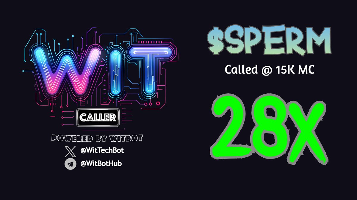 $SPERM 28x 

BsJEbDeA5m4koHrsU1EQc18TnCs3ZZSKhaaCFTpwpump

t.me/WitBotHub

#Solana #PUMPSWAP