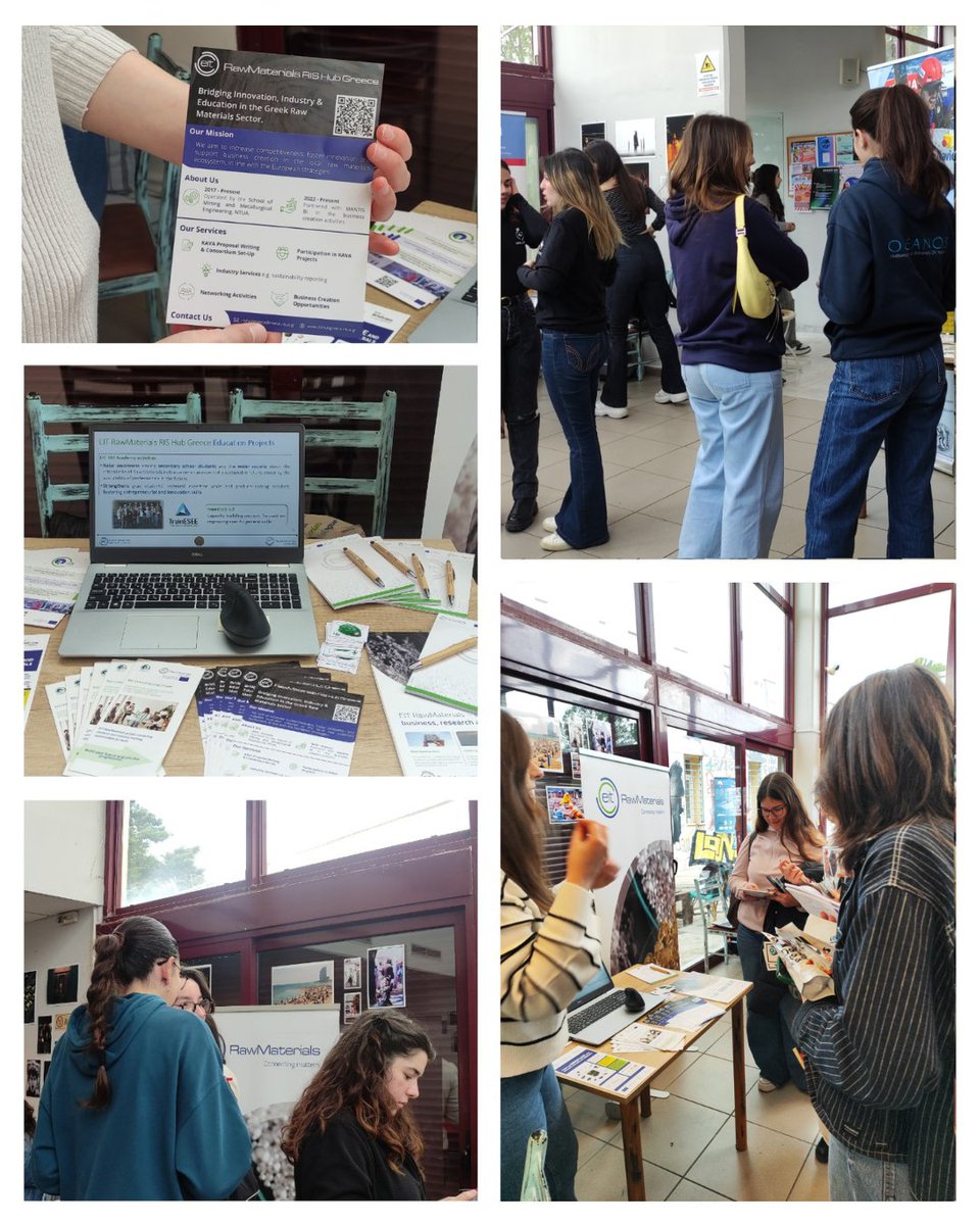 eitrmgreece's tweet photo. EIT RawMaterials RIS Hub Greece @ 𝗨𝗡��𝗾𝘂𝗲 𝗗𝗮𝘆 𝟮𝟬𝟮𝟱 
📢 We presented to young students, ongoing projects like #PROSLO &amp; @skicomcu  with a clear message: #education is a #lifelong journey for any professional and the key to making the @EITRawMaterials vision a reality! https://t.co/uh5Y7IbPwn