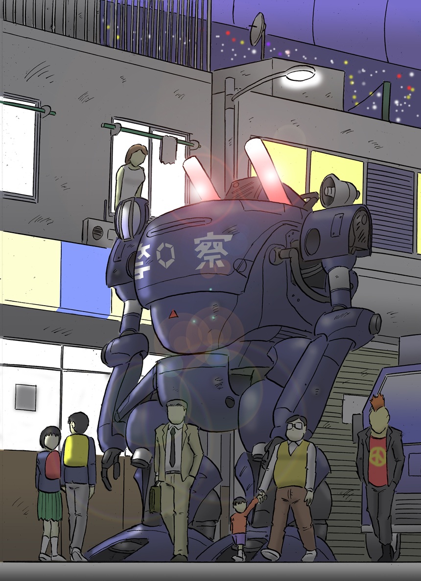 「軍警ドラケンEを描いてみました。」|ジ・アーティスト・フォーマリー・ノウン・アズ・チャーリィのイラスト