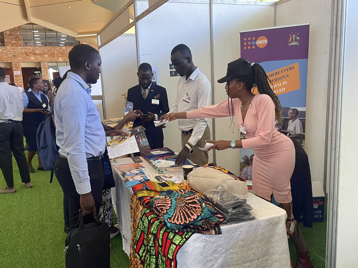 DonZaneMuwanguz's tweet photo. The Uganda UN joint program on adolescent and youth reference group exhibiting at the #ARFSD11 

Young people at the forefront. 

@UNFPAUganda https://t.co/tFDsrlk0qF
