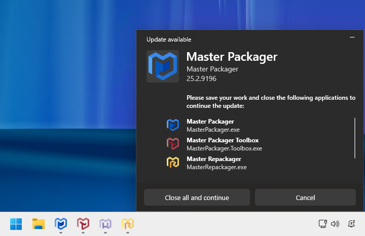 MasterPackager tweet picture