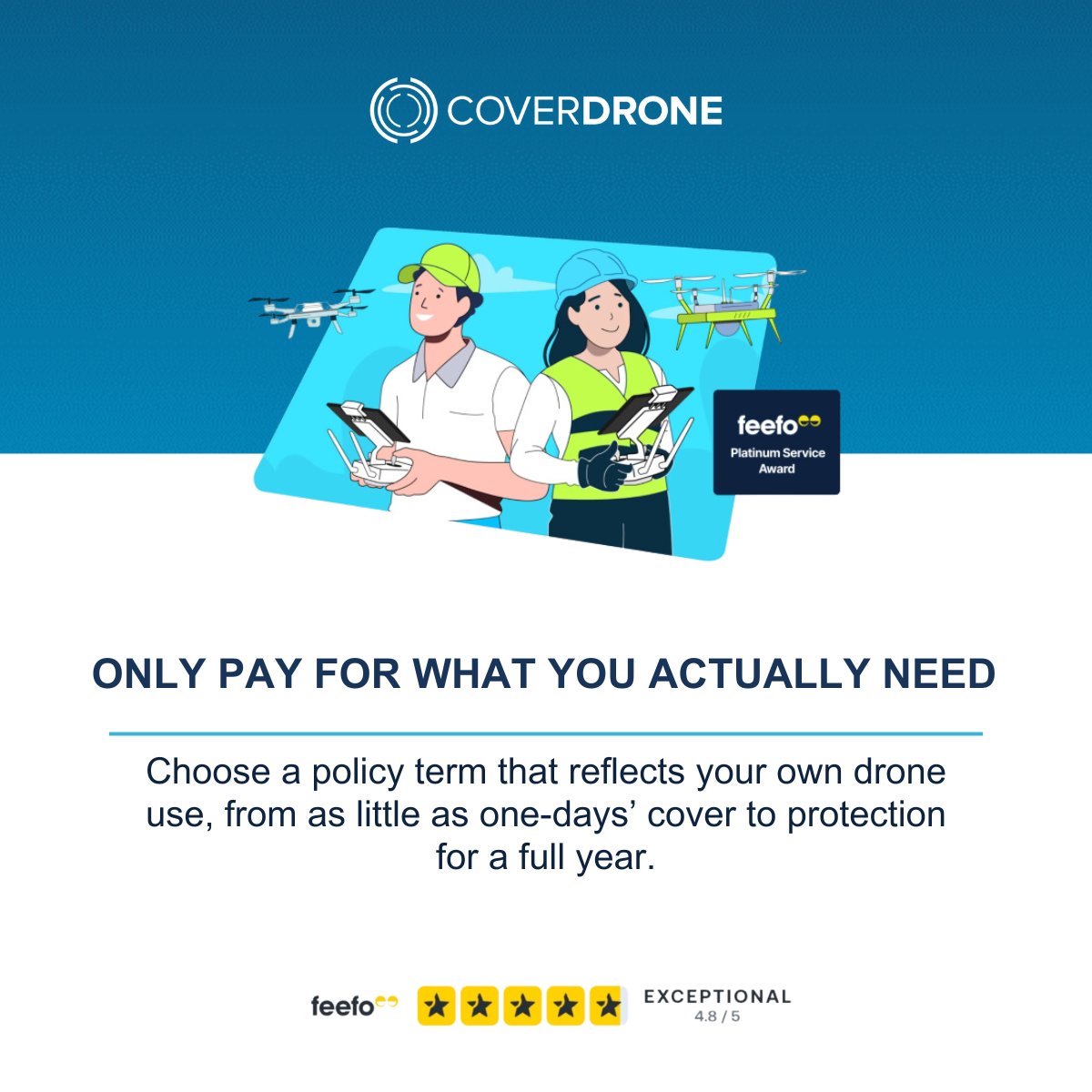 coverdrone's tweet photo. Whether you want cover for one day or a full year, we've got you covered!

To get a quote, visit https://t.co/ttfTQ4xPIs and select the relevant territory in the top right-hand corner to get started.

#drone #uav #droneinsurance https://t.co/SxtU525TSo
