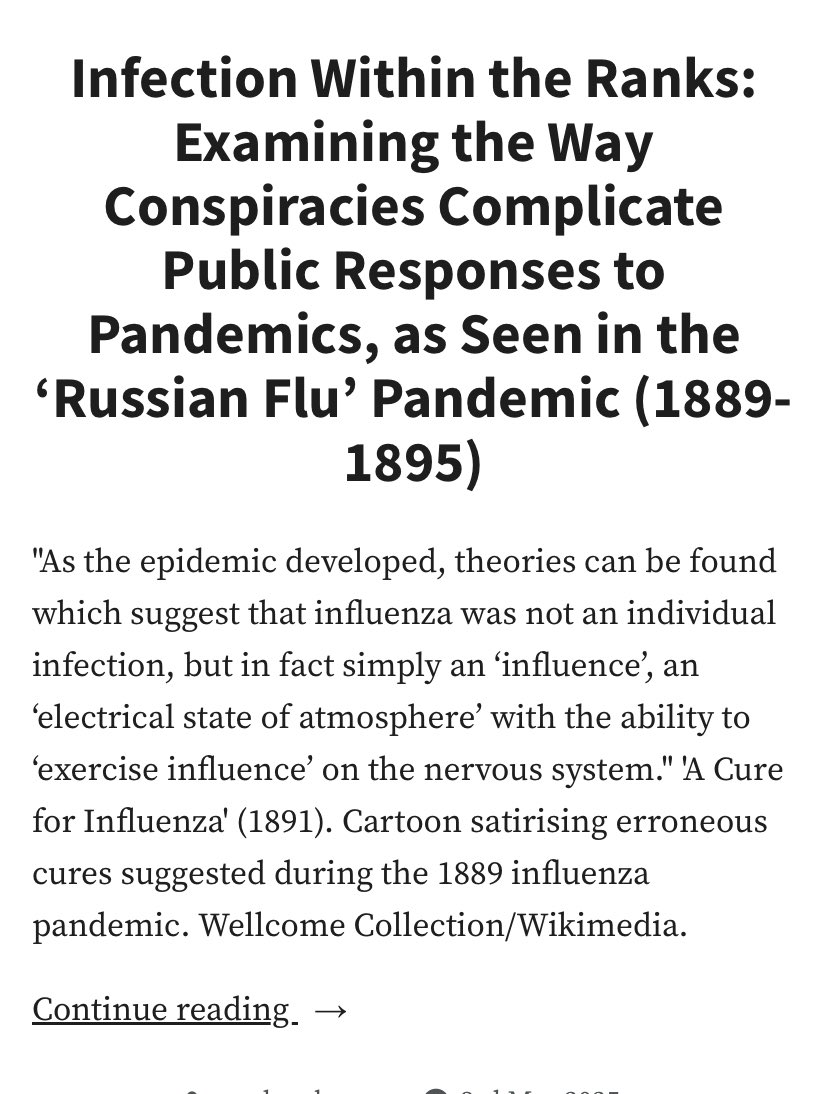 MEDEP_CHANSE's tweet image. Have you visited the open-access Media and Epidemics project blog? We cover pandemics to parasites to examine how epidemic disease narratives have been shaped by media, literature, and politics from the late 19C to today. Visit here: mediaepidemics.com/blog/page/2/ #histmed #hstm #litsci