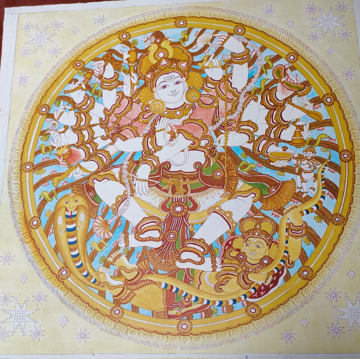 kamathnandini1's tweet photo. @saraswatz @IndiaToday Sharing the progress of my Nataraja painting , as a thank you 🙏😊 https://t.co/fEL0sczjxf