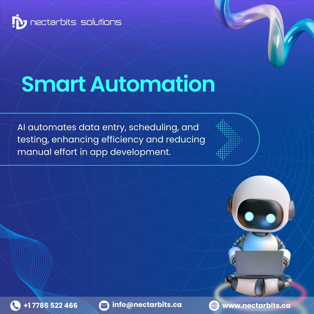 Nectarbits_CA's tweet image. How AI is Revolutionizing Mobile App Development.
#AIMobileDevelopment #SmartAppSolutions #AIInTech #FutureOfApps #IntelligentAutomation