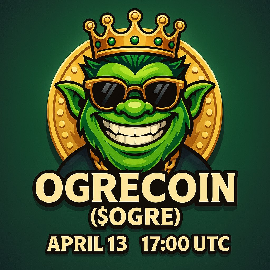wsk_gifts's tweet photo. π $OGRE is launching on Solana via https://t.co/17jDpfUQdV! π
π
April 13, 2025
π 17:00 UTC (1 PM EST | 10 AM PST | 7 PM CET | 3 AM JST)
π¬ Join TG Community for early CA: https://t.co/OXDYRcGrco
π All Socials: https://t.co/vLTiqsJ8t1
#OgreCoin #Solana #Crypto #PumpFun https://t.co/UQqQjqJ5Qj