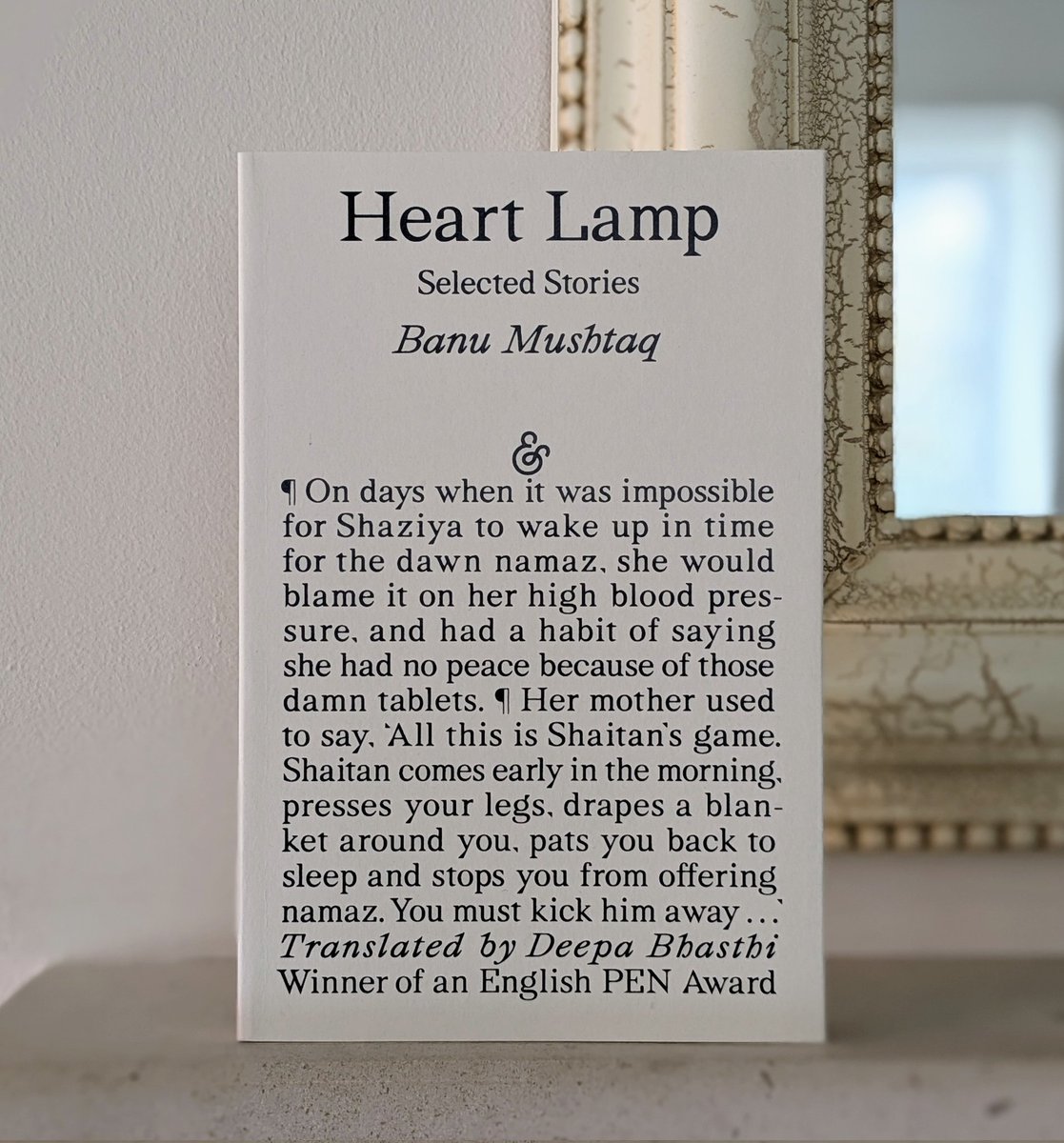 Translating Women @translatingwomen.bsky.social (@translatewomen) on Twitter photo A PEN Presents winner, and now an #InternationalBooker2025 shortlistee! Banu Mushtaq's HEART LAMP is a collection of quietly powerful stories about women's lives in a bold & memorable translation by Deepa Bhasthi, pb. <a href="/andothertweets/">And Other Stories</a>. Especially loved "Be a Woman Once, Oh Lord!" A PEN Presents winner, and now an #InternationalBooker2025 shortlistee! Banu Mushtaq's HEART LAMP is a collection of quietly powerful stories about women's lives in a bold & memorable translation by Deepa Bhasthi, pb. <a href="/andothertweets/">And Other Stories</a>. Especially loved "Be a Woman Once, Oh Lord!"