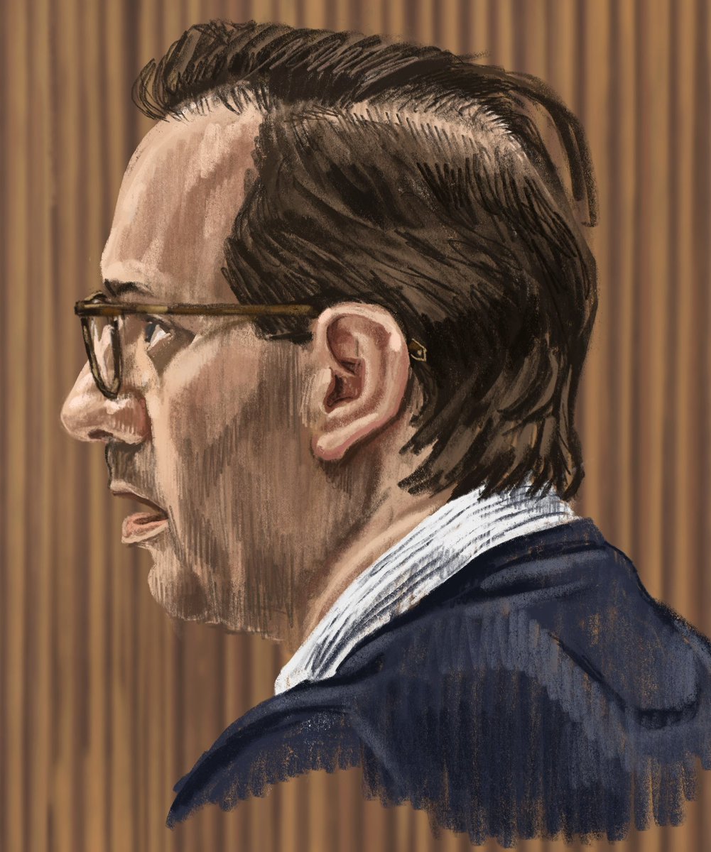 Jan-Joost R. in de rechtbank van Amsterdam waar <a href="/SaskiaBelleman/">Saskia Belleman</a> geduldig verslag van doet #uitbuiting