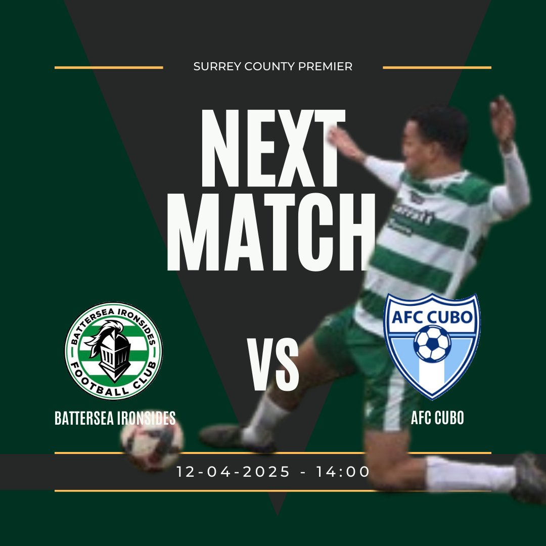 2 league games coming up this week for 1st XI.  

Travelling to <a href="/addlestonefc/">Addlestone FC Men's 1st/Reserves (prev Lyne FC)</a> this evening and hosting
<a href="/AFCCubo/">AFC Cubo</a> on Saturday.  

No fixture for 2nd XI this weekend.  

#Irons ⚒️⚒️ ⚪🟢⚪🟢