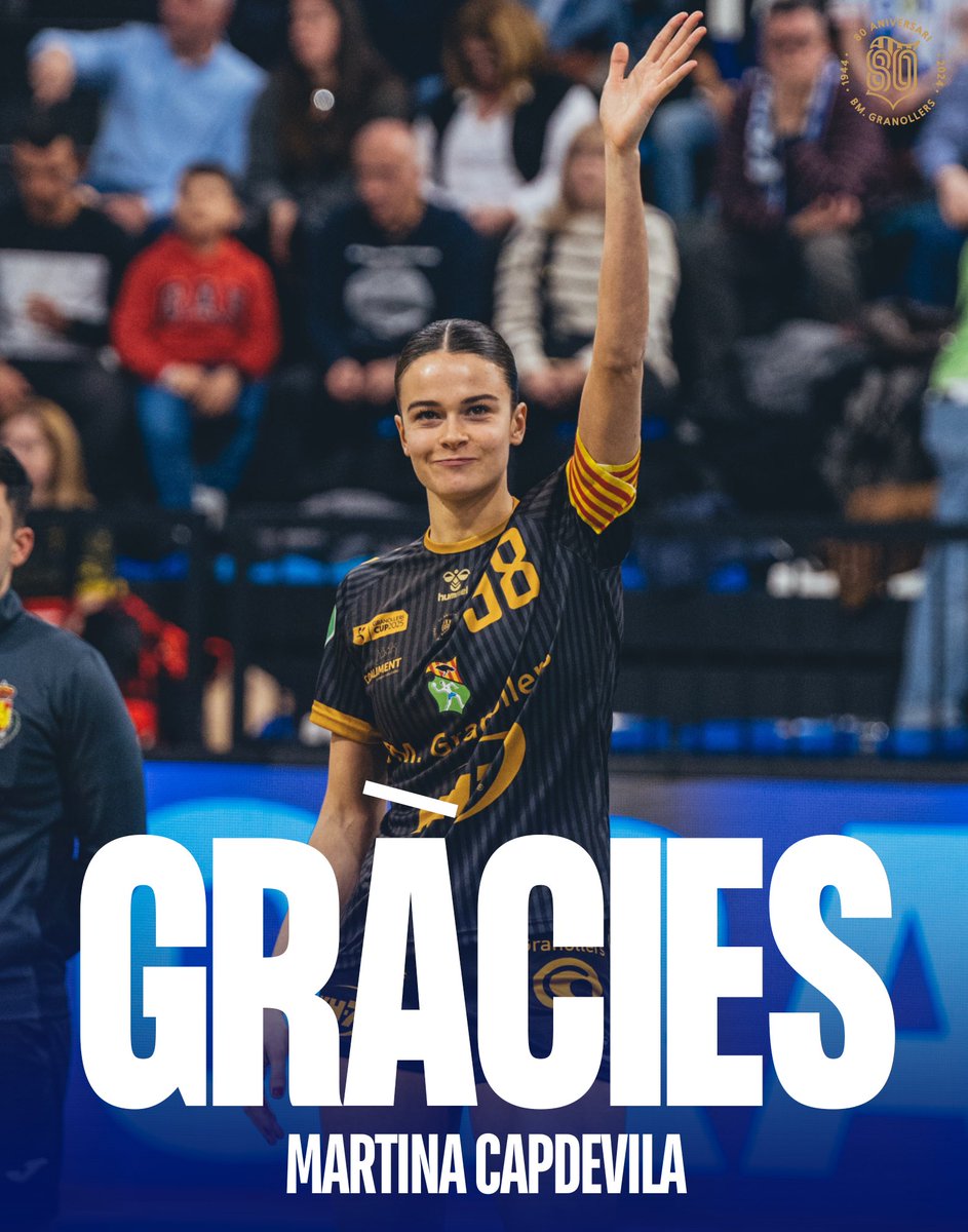 𝐆𝐑À𝐂𝐈𝐄𝐒 𝐌𝐀𝐑𝐓𝐈𝐍𝐀!🤍💙

Martina Capdevila no continuarà vinculada al KH-7 BM Granollers la temporada 2025/26.

💬 La jugadora emprèn una nova etapa per afrontar nous reptes personals i professionals en el món de l’handbol.

Et desitgem el millor en aquest nou camí!💙