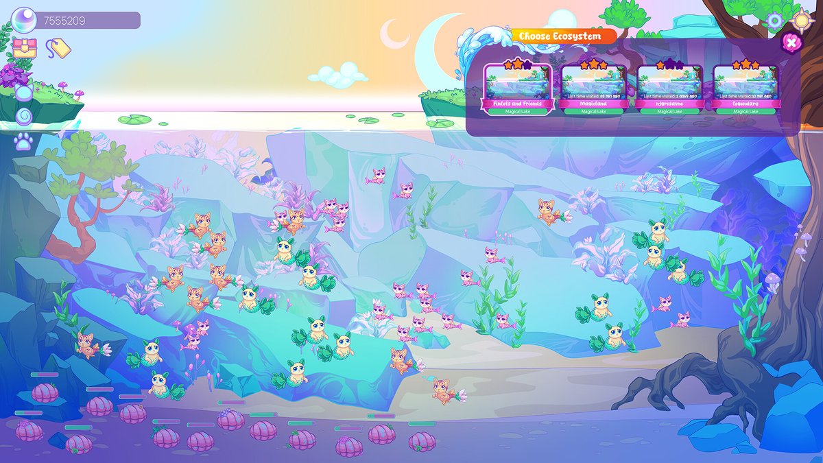 GemcraftGames's tweet photo. 🐚✨ Drift into calm with #Mermeows – Chill Cat Mermaids!

Hatch magical kitty-mermaids and watch them swim peacefully in their enchanted ponds.

No goals, no stress—just vibes and whiskers. 🌊🐾

🧜‍♀️ Wishlist now: https://t.co/NjBkppxmLJ

#WishlistWednesday #IndieGame #CozyGaming https://t.co/SF827fy6DL