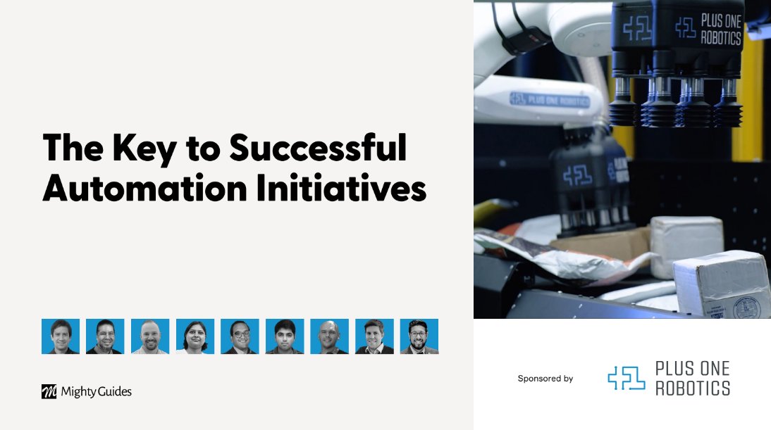 Mighty Guides, Inc. (@mighty_guides) on Twitter photo Advanced automation boosts warehouse efficiencyābut itās not easy to implement. Nine experts on why a strong business case, the right team, and supportive vendor partnerships are essential for success. <a href="/PlusOneRobotics/">Plus One Robotics</a> #Automation
info.plusonerobotics.com/mighty-guide-d⦠Advanced automation boosts warehouse efficiencyābut itās not easy to implement. Nine experts on why a strong business case, the right team, and supportive vendor partnerships are essential for success. <a href="/PlusOneRobotics/">Plus One Robotics</a> #Automation
info.plusonerobotics.com/mighty-guide-dā¦