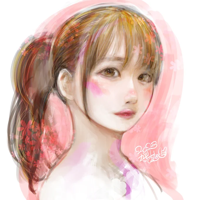モデルさん絵、天衣さん 