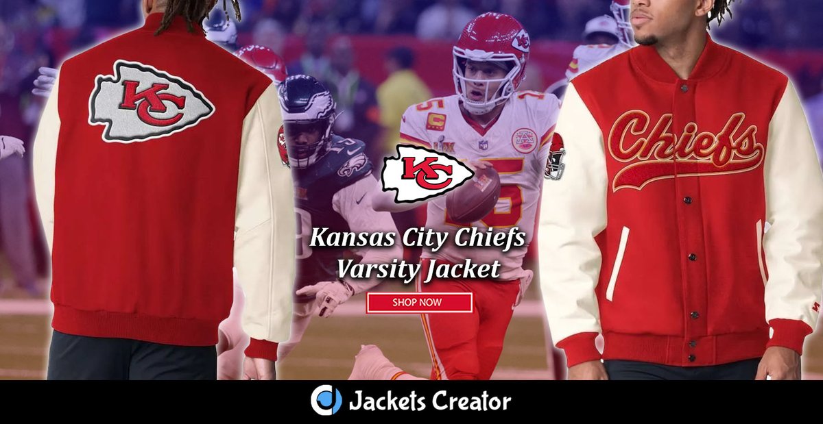 jacketscreator's tweet image. Kansas City Chiefs Complete Game Varsity  Jacket! 
------------------------------------ 
jacketscreator.com/product/kansas…
#KansasCityChiefs #ChiefsJacket #CompleteGameJacket #VarsityJacket #NFLFashion #GameDayStyle #Streetwear #SportsWear #FanMerch #trendyjackets